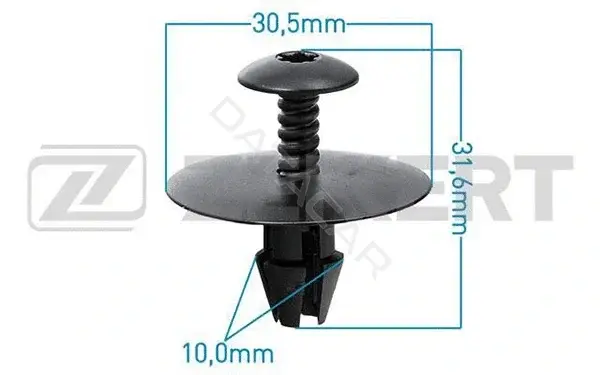 Клипса молдинга ZEKKERT BE-1896