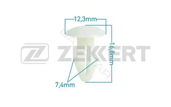 Клипса молдинга ZEKKERT BE-2124