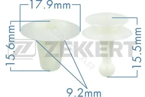 Клипса молдинга ZEKKERT BE-2143