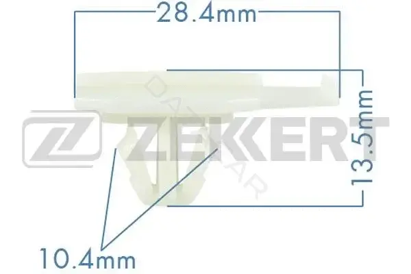 Клипса молдинга ZEKKERT BE-2149