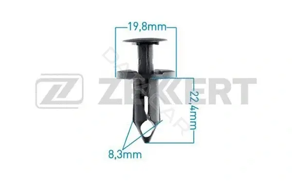 Клипса молдинга ZEKKERT BE-2188