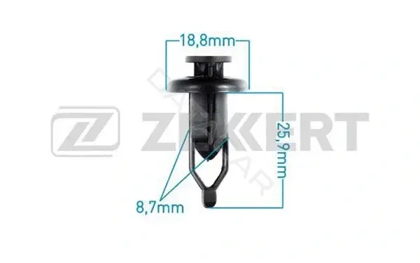 Клипса молдинга ZEKKERT BE-2228