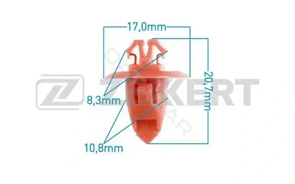 Клипса молдинга ZEKKERT BE-2234