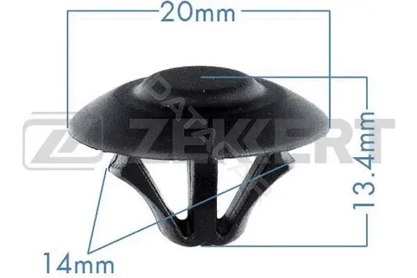 Клипса молдинга ZEKKERT BE-2360
