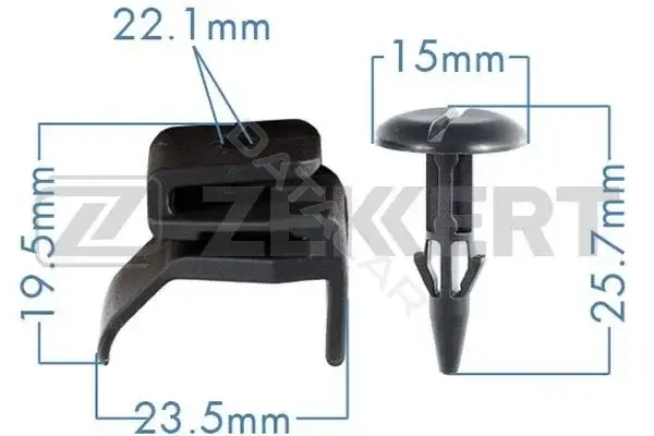 Клипса молдинга ZEKKERT BE-2378