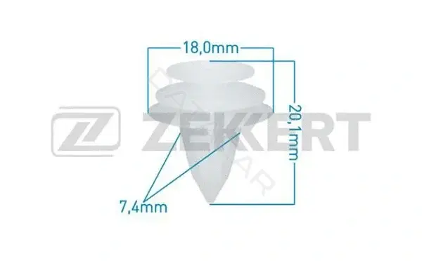Клипса молдинга ZEKKERT BE-2525