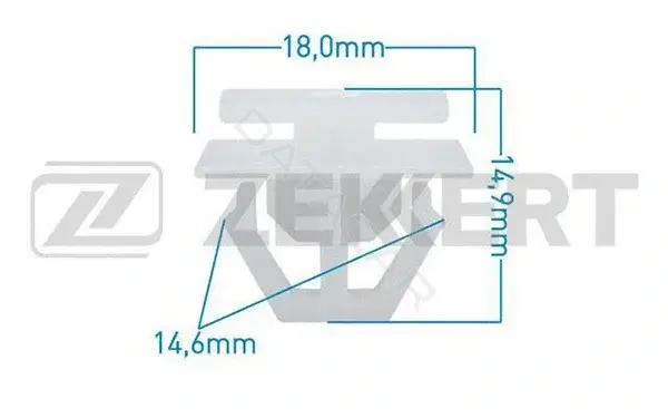 Клипса молдинга ZEKKERT BE-2607