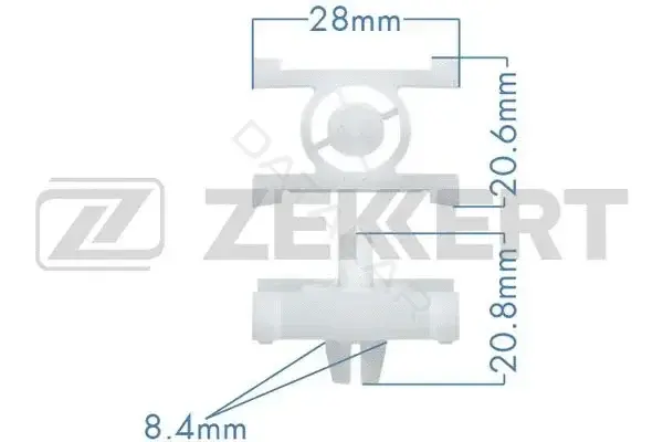 Клипса молдинга ZEKKERT BE-2642