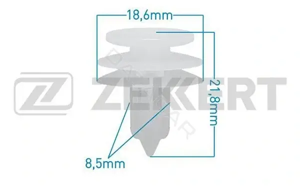 Клипса молдинга ZEKKERT BE-2701