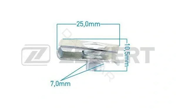 Клипса молдинга ZEKKERT BE-2808