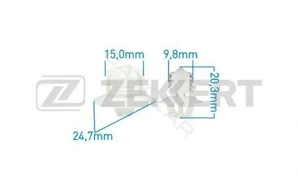 Клипса молдинга ZEKKERT BE-2906