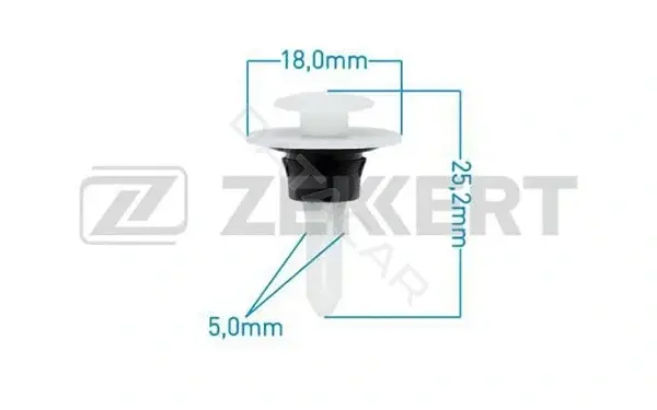 Клипса молдинга ZEKKERT BE-2922