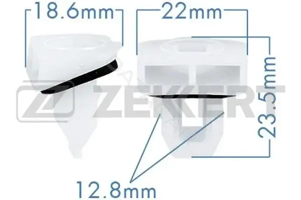 Клипса молдинга ZEKKERT BE-3247