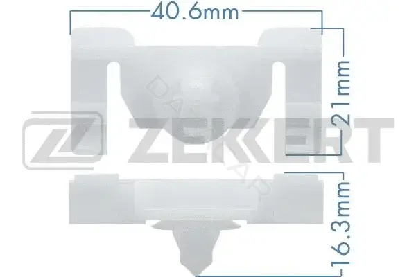 Клипса молдинга ZEKKERT BE-3347