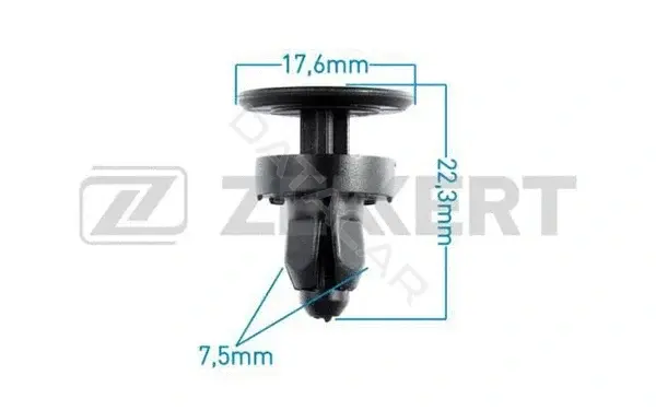 Клипса молдинга ZEKKERT BE-3406