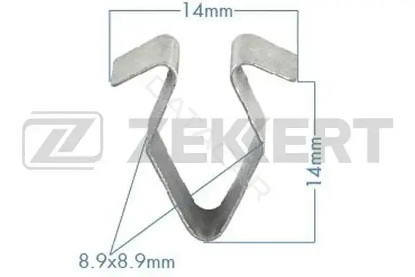 Клипса молдинга ZEKKERT BE-3527