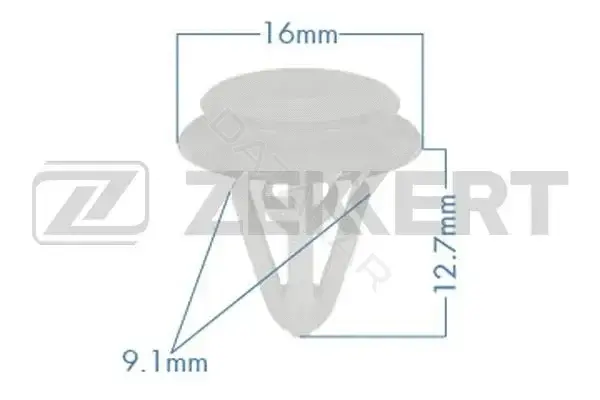 Клипса молдинга ZEKKERT BE-3529