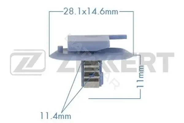 Клипса молдинга ZEKKERT BE-3542