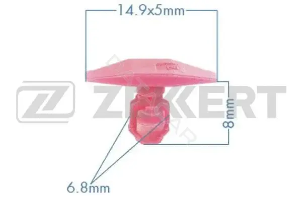 Клипса молдинга ZEKKERT BE-3552