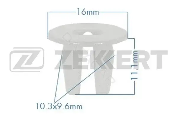 Клипса молдинга ZEKKERT BE-3554