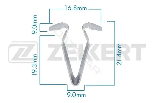 Клипса молдинга ZEKKERT BE-3578