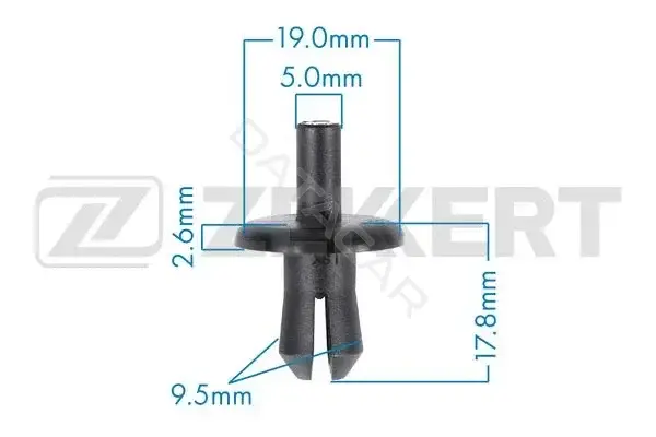 Клипса молдинга ZEKKERT BE-3585