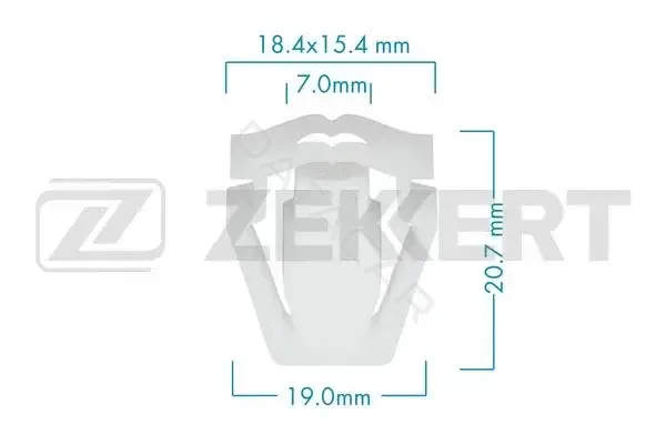 Клипса молдинга ZEKKERT BE-3606