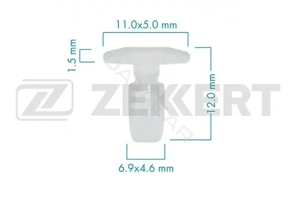 Клипса молдинга ZEKKERT BE-3625