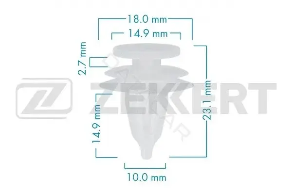 Клипса молдинга ZEKKERT BE-3629