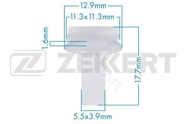 Клипса молдинга ZEKKERT BE-3654