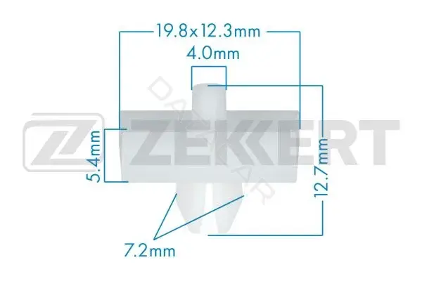 Клипса молдинга ZEKKERT BE-3663