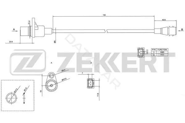 Датчик давления воздуха ZEKKERT SE-4017