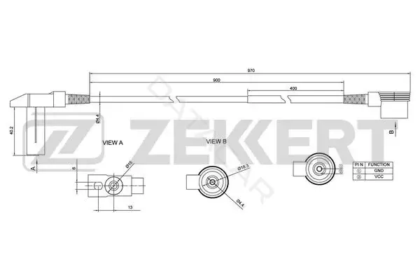 Датчик давления воздуха ZEKKERT SE-4028