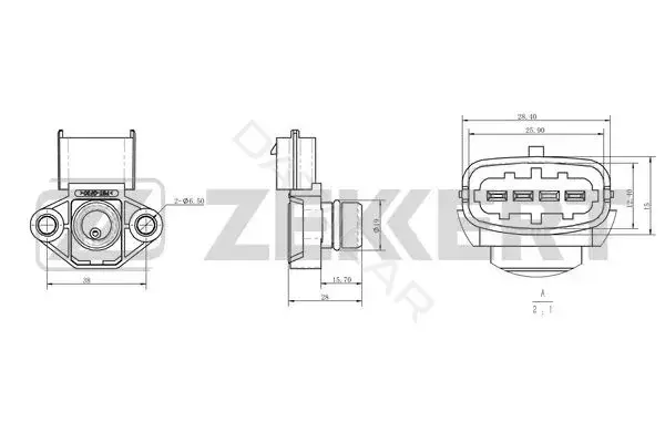 Датчик давления воздуха ZEKKERT SE-1056