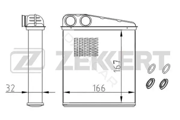 Радиатор печки ZEKKERT MK-5121