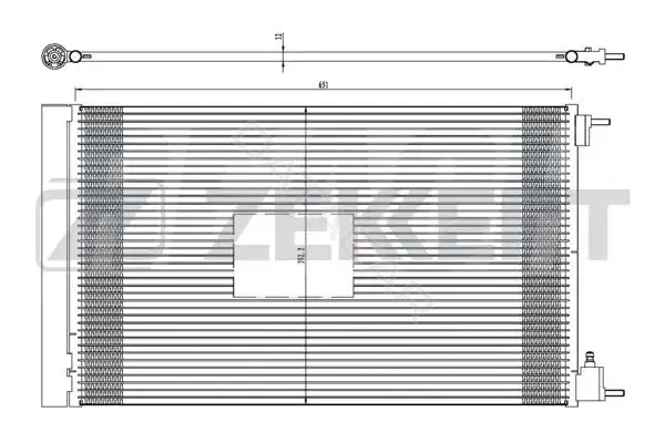 Радиатор кондиционера ZEKKERT MK-3168