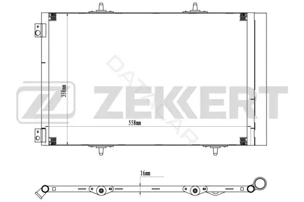 Радиатор кондиционера ZEKKERT MK-3180