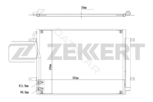 Радиатор кондиционера ZEKKERT MK-3189