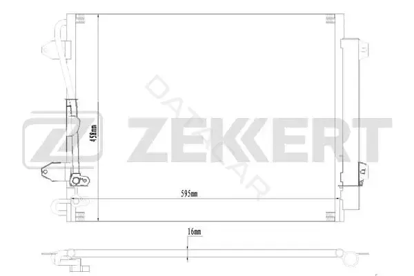 Радиатор кондиционера ZEKKERT MK-3194