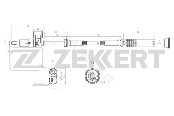 Датчик АБС ZEKKERT SE-6224