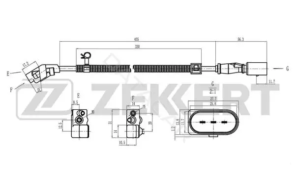 Датчик давления воздуха ZEKKERT SE-4050