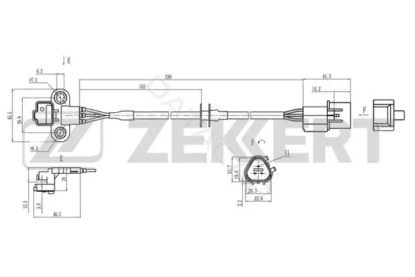Датчик давления воздуха ZEKKERT SE-4049