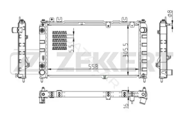 Радиатор охлаждения ZEKKERT MK-1127