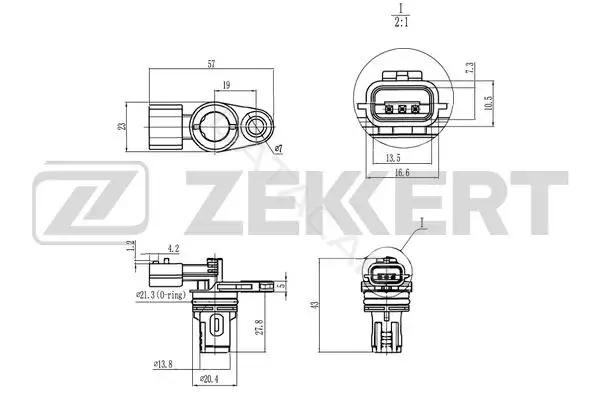 Датчик давления воздуха ZEKKERT SE-5020