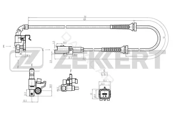 Датчик АБС ZEKKERT SE-6219