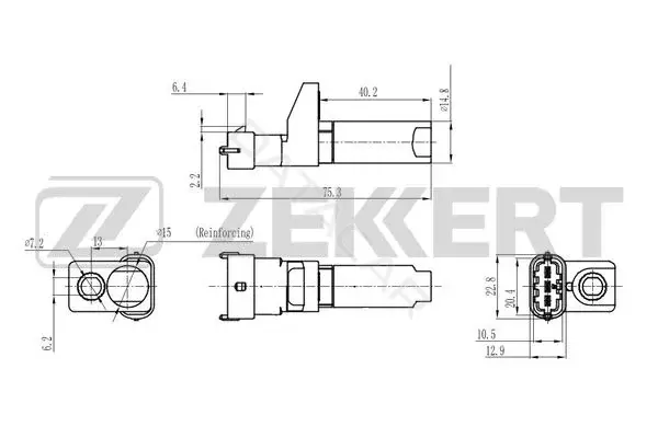 Датчик давления воздуха ZEKKERT SE-4076