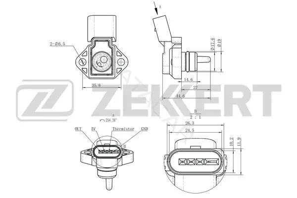 Расходомер воздуха ZEKKERT SE-2014