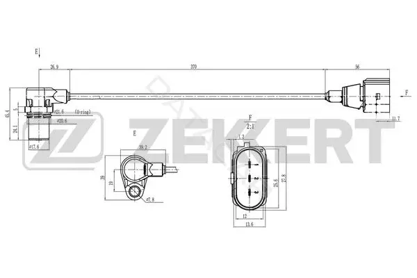 Датчик давления воздуха ZEKKERT SE-4077