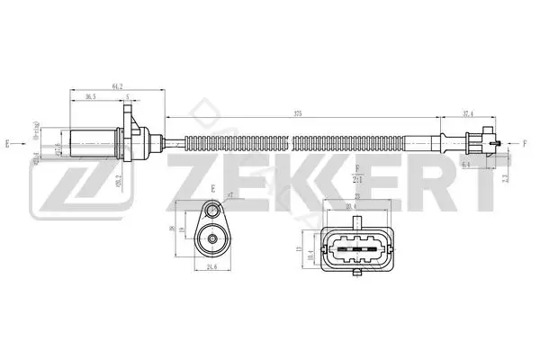 Датчик давления воздуха ZEKKERT SE-4068