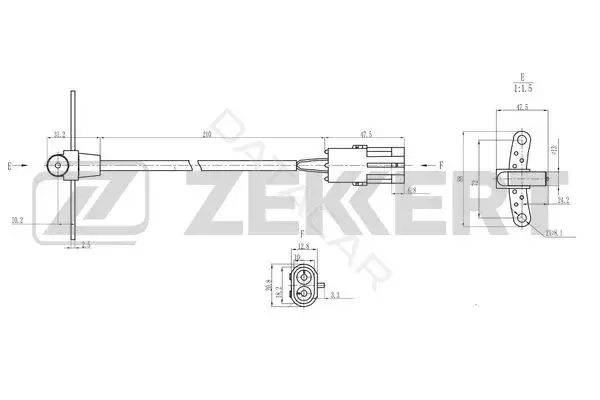 Датчик давления воздуха ZEKKERT SE-4112
